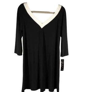 New ModCloth Tiana B black v-neck dress medium